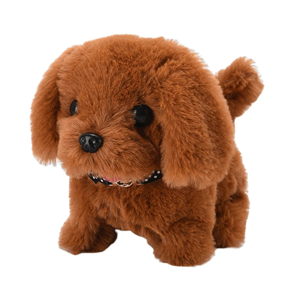 Interactive Plush Puppy Toy – Remote Control Walking & Barking