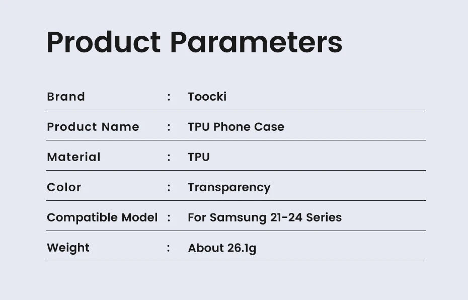 Toocki Phone Case for Samsung S24 S23 S22 S21 Plus Ultra Clear Case for S23 S21 PE Transparent Soft TPU Protective Cover Case