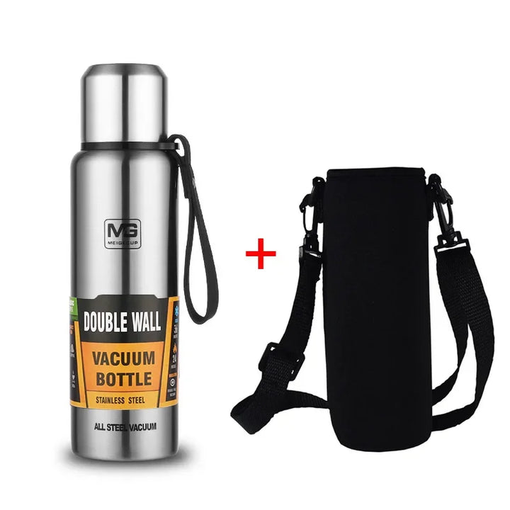 Stainless Steel Thermos Bottle – Large Capacity