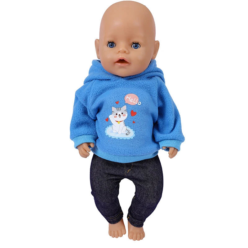 Doll Outfits – 43 cm Baby Born Clothes