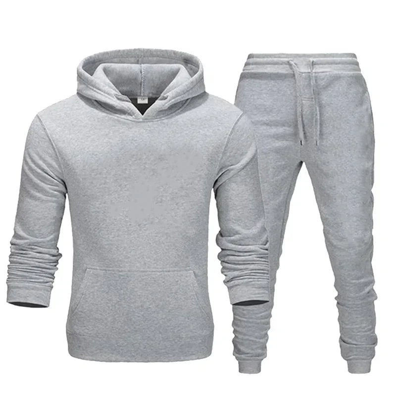 Basic Sweatshirt Hoodies & Pants Set