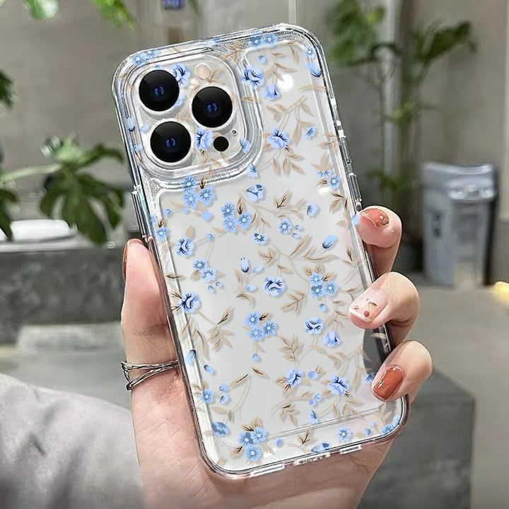 Flower Clear Case For Samsung A55 A54 5G A15 A53 A52 A33 A34 A35 A25 A32 A14 A71 A72 S23 Plus S22 S21 S20 FE Soft Silicone Cover