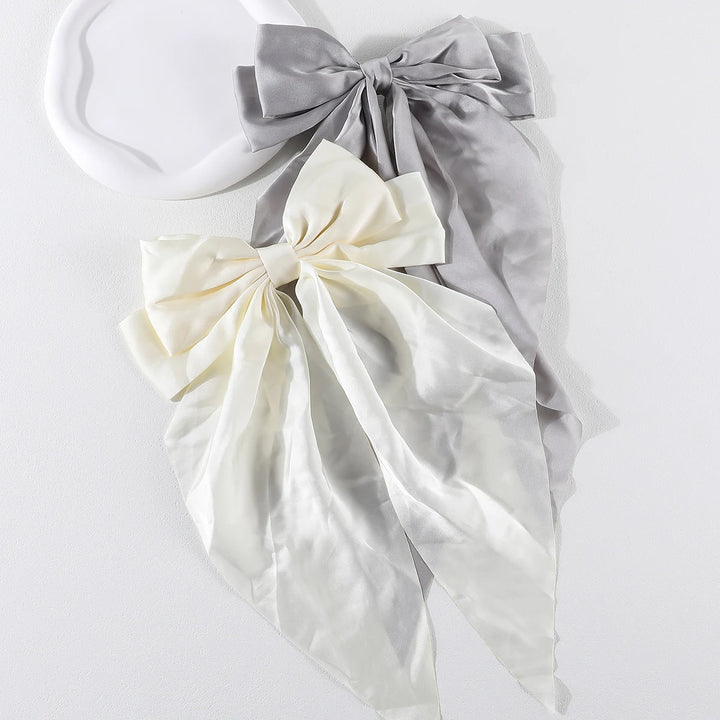 Elegant Bow Ribbon Hair Clip – Satin Bowknot Hairpin