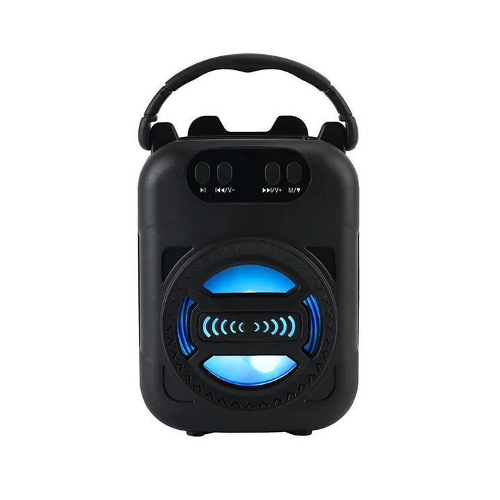 Karaoke Wireless Bluetooth Speaker LED Light Dual Speakers 500mAh Super Volume Portable Outdoor Home Audio Square Dancing