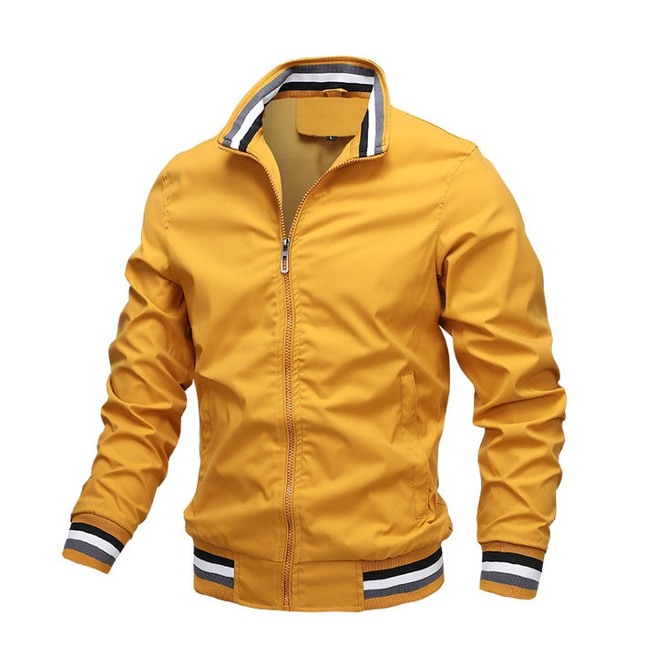 Men's Stand Collar Jacket – Waterproof Windbreaker