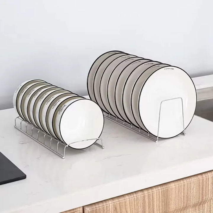 Dish Storage Rack Kitchen Utensils Drainer Rack Bakeware Rest Lid Organizer For Cabinet Home Pantry Dining Room Kitchen Utensils