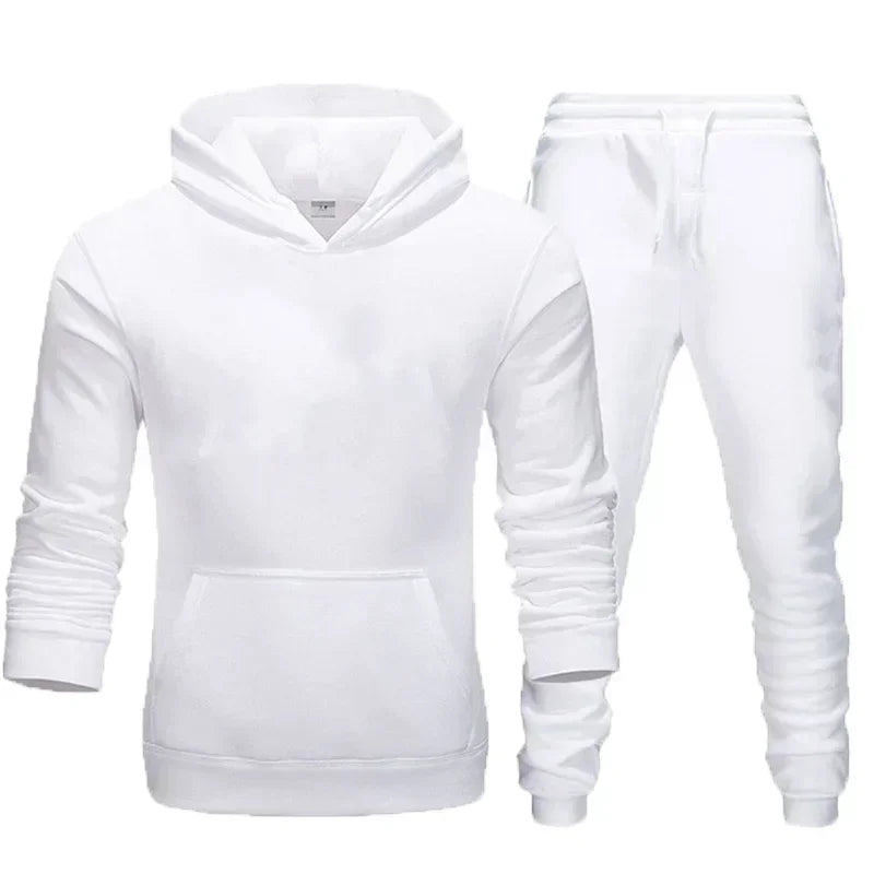 Basic Sweatshirt Hoodies & Pants Set