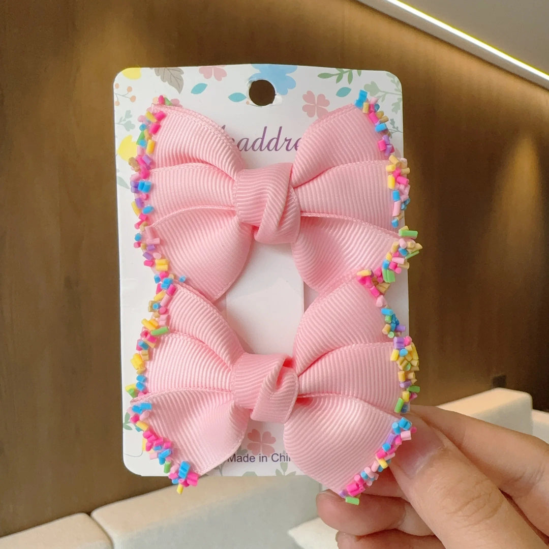 Baby Hair Bows – Ribbon Bowknot Clips