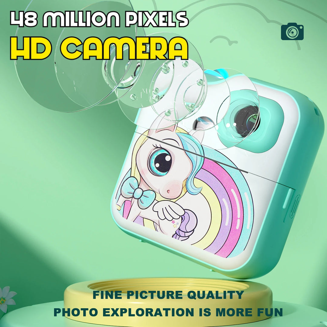 Mini Instant Print Kids Camera – Digital Photo & Video Toy