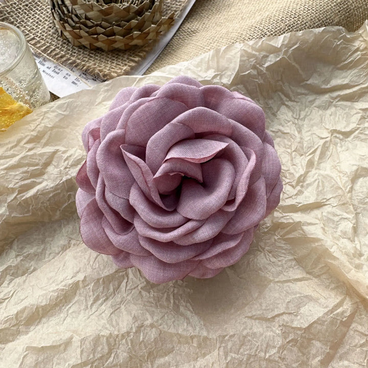 Stereoscopic Rose Flower Hair Clip Fpr Women Elegant Back of The Head Hair Shark Clip Fashionable Girl Hair Accessories