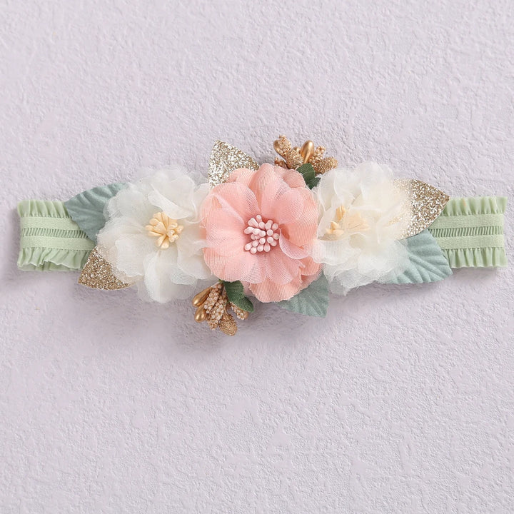 Baby Girl Headband – Elastic Floral Headwear