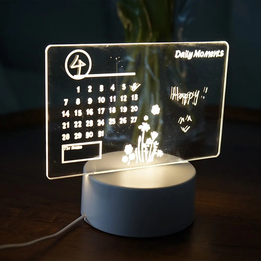 LED Note Board Night Lamp