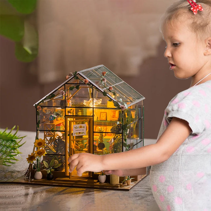 DIY Mini Flower Dollhouse Kit