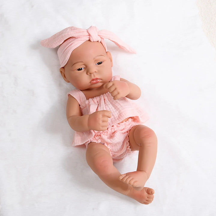 17-inch Lifelike Reborn Doll – Full Body Silicone Girl