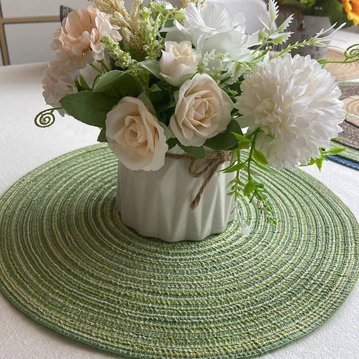 Round Table Mats – Woven Ramie