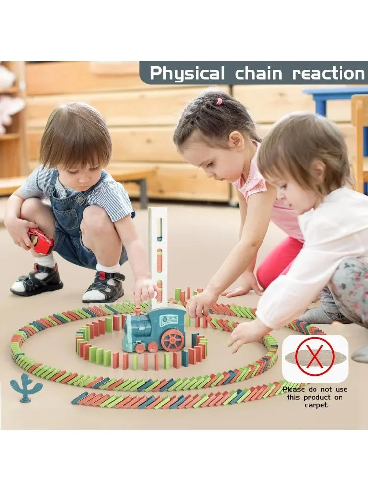 Domino Train Toy – Automatic Building Set for Kids