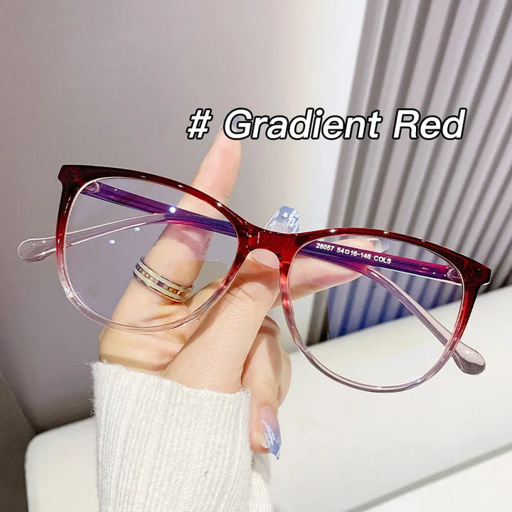 New Fashion Glasses for Women Retro Transparent Glasses Anti Blue Light Eyeglass Frame Luxury Brand Design Four Seasons Spectac