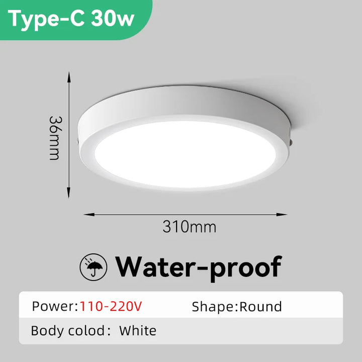 Modern Led Ceiling Lamp Ceiling Light Fixture Waterproof Bathroom Lights For Kitchen Bedroom Living Room Indoor Lighting 85-220V