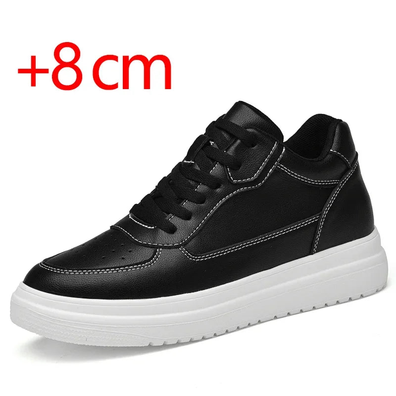 Genuine Leather Heighening Elevator Shoes Height Increase Shoe Men Insole 6 8CM Men Sneakers Sport zapatos para hombre