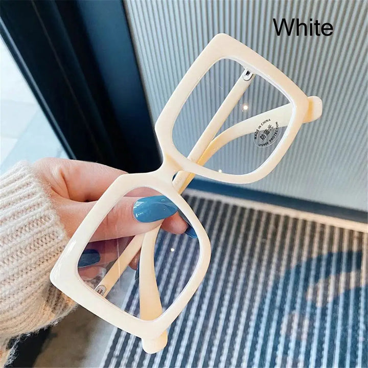 Big Square Anti Blue Light Glasses Women's Glasses New Trend Computer Goggles Glasses Transparent Optical Spectacle Eyeglasses