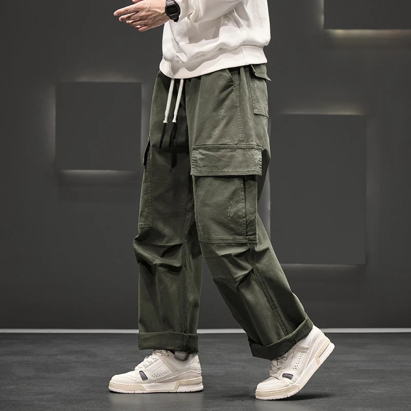 Wide Leg Cargo Pants – Men's Casual Trousers