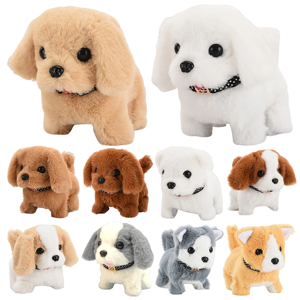 Interactive Plush Puppy Toy – Remote Control Walking & Barking