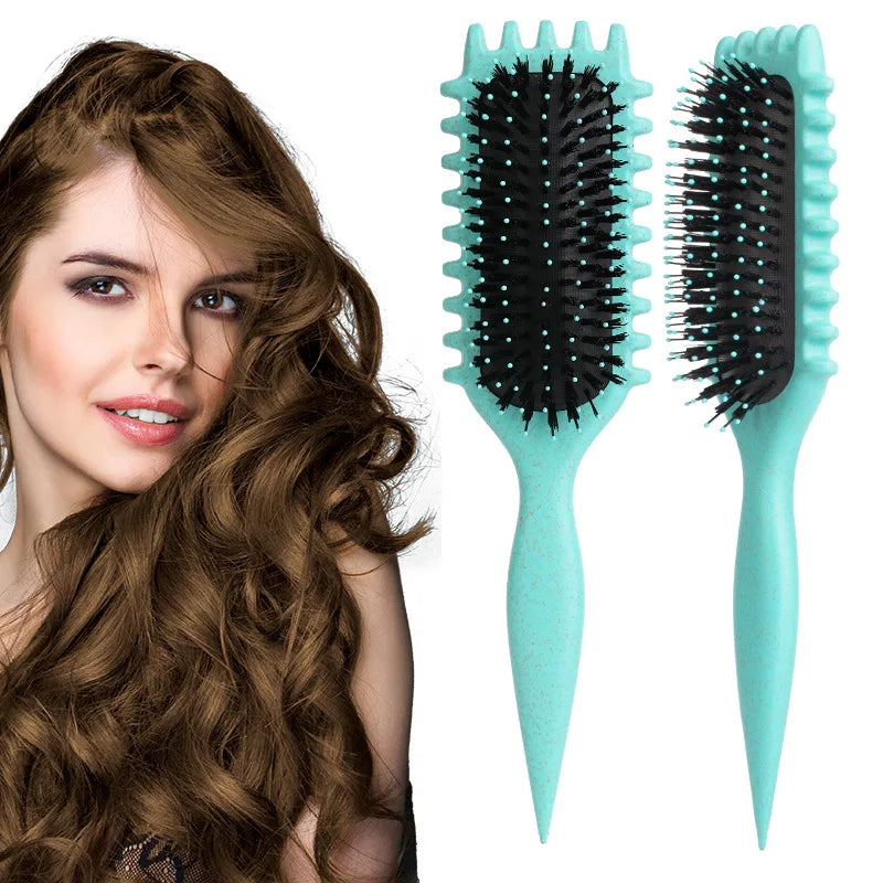 Women's Hair Comb Hollow Shaped Curly Hair Comb Multi Functional Scalp Massage And Anti-static Fluffy Hair Brush Hairstyle Tools