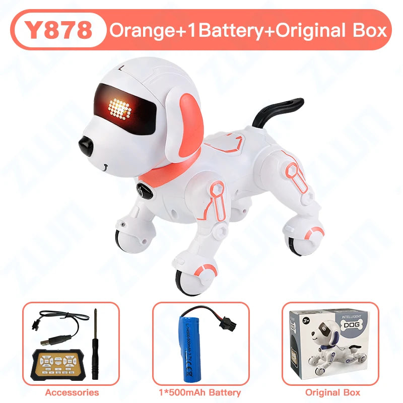 ZWN RC Robot Stunt Dog – Voice Command & Programmable Toy