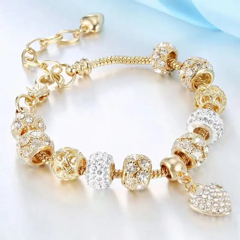 Women's Beaded Love Bracelet – Fashion Jewelry Accessory