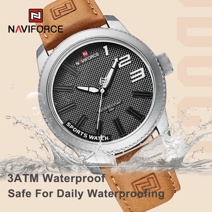 Original NAVIFORCE Watch For Men 2022 New Quartz Sport Waterproof Clock Fashion Luxury High Quality Male Leather Wrist watch