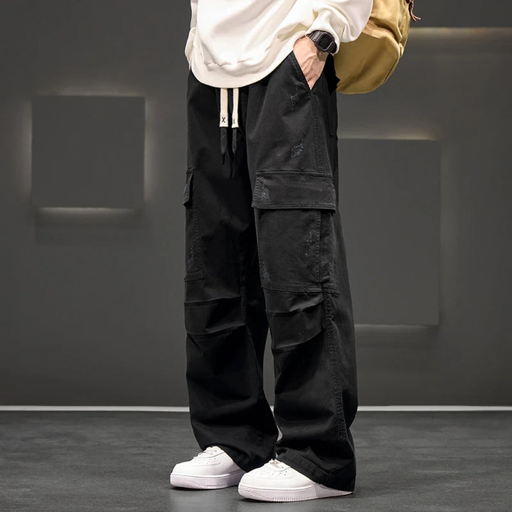 Wide Leg Cargo Pants – Men's Casual Trousers