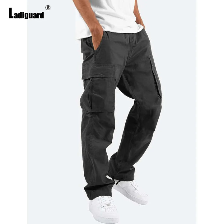 Plus Size Cargo Pants – Multi-Pockets Outdoor Sweatpants