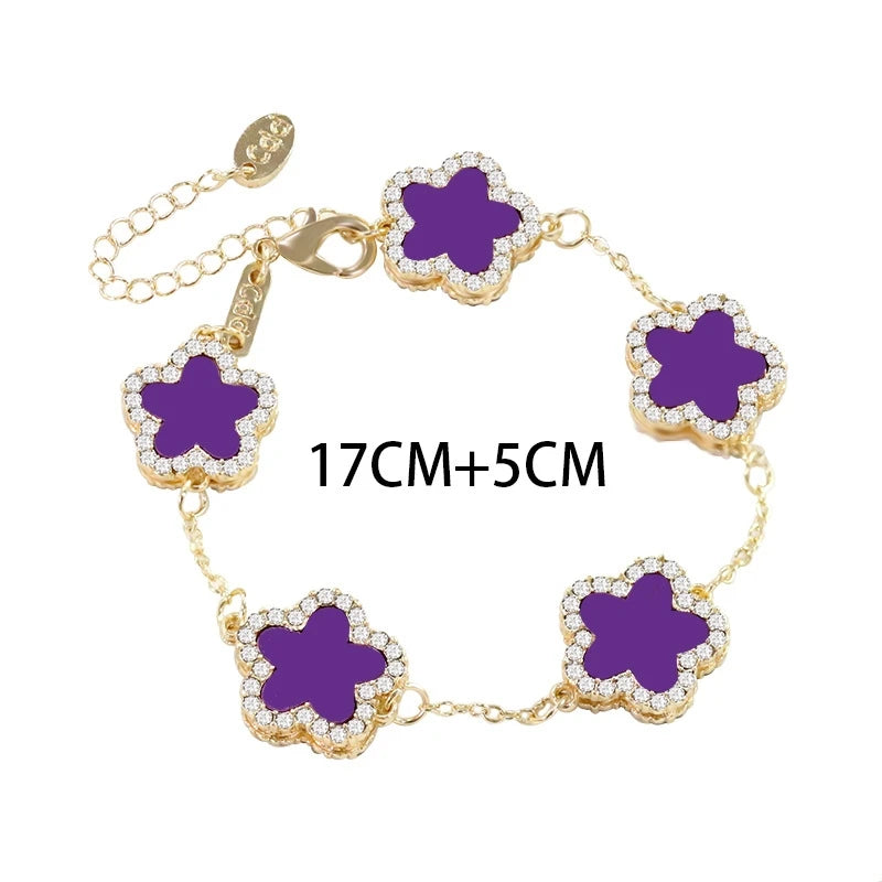 Five Leaf Flower Bracelet