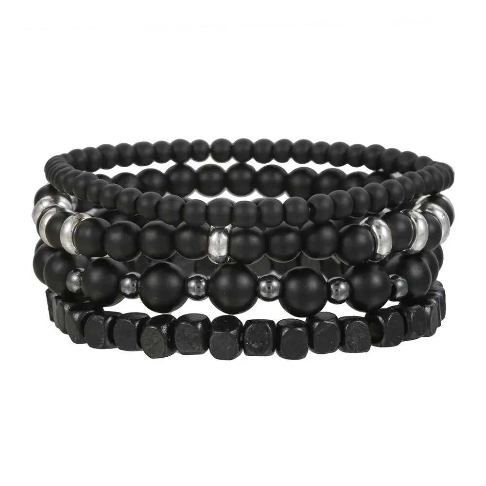 Black Gall Stone Bracelets – Men's Jewelry