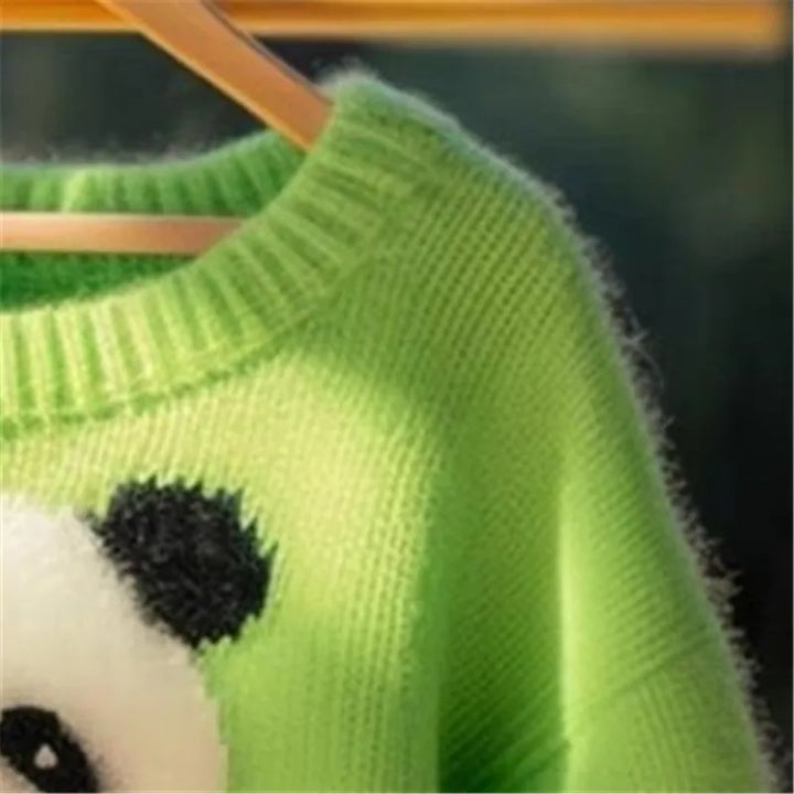 Panda Jacquard Sweater