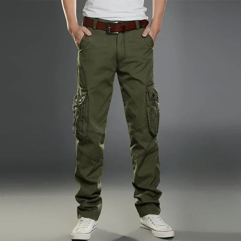 Male Trousers Straight Casual Men's Cargo Pants Stacked Loose Korean Style New In Regular Fit Luxury Oversize Fashion Y2k