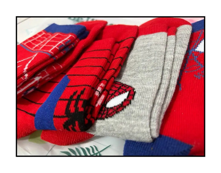 Children's SpiderMan Socks – Cartoon Cotton