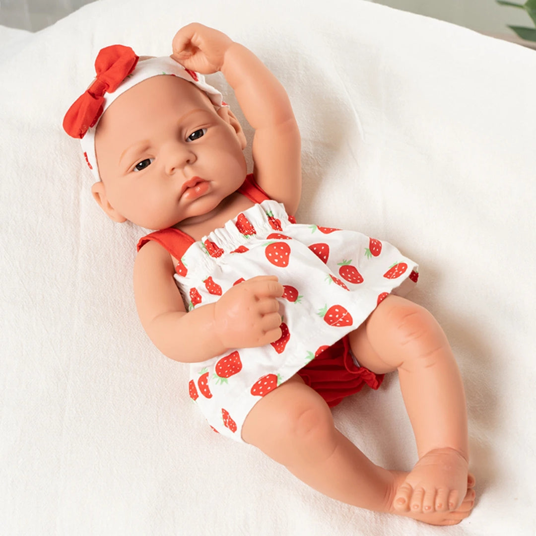 17-inch Lifelike Reborn Doll – Full Body Silicone Girl