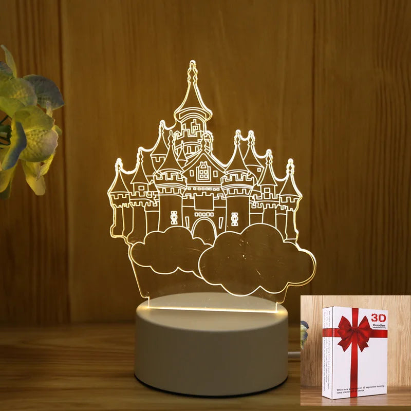 USB Acrylic Night Lights – Xmas Decor