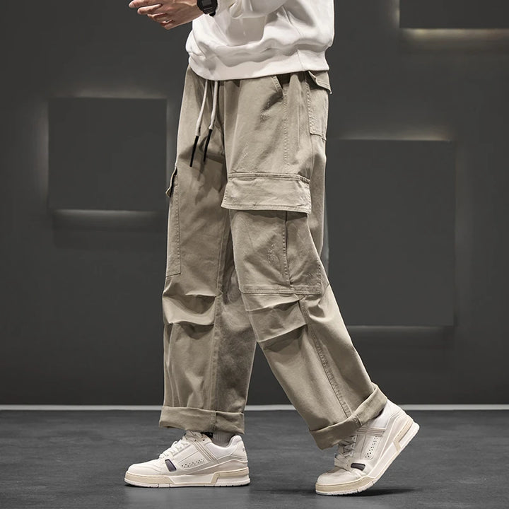 Wide Leg Cargo Pants – Men's Casual Trousers