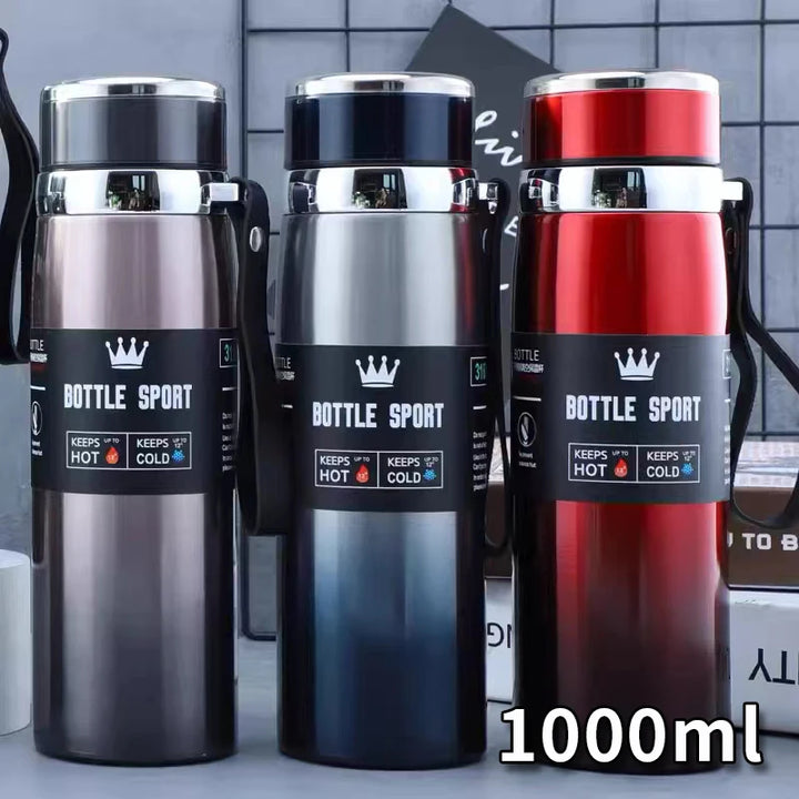 1L Thermal Water Bottle – Stainless Steel Vacuum Flask