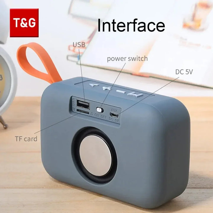 Speaker TG506 Portable Mini Wireless Soundbar Bluetooth 5.0 Outdoor Indoor HIFI Loudspeaker Support TF Card FM Radio Waterproof