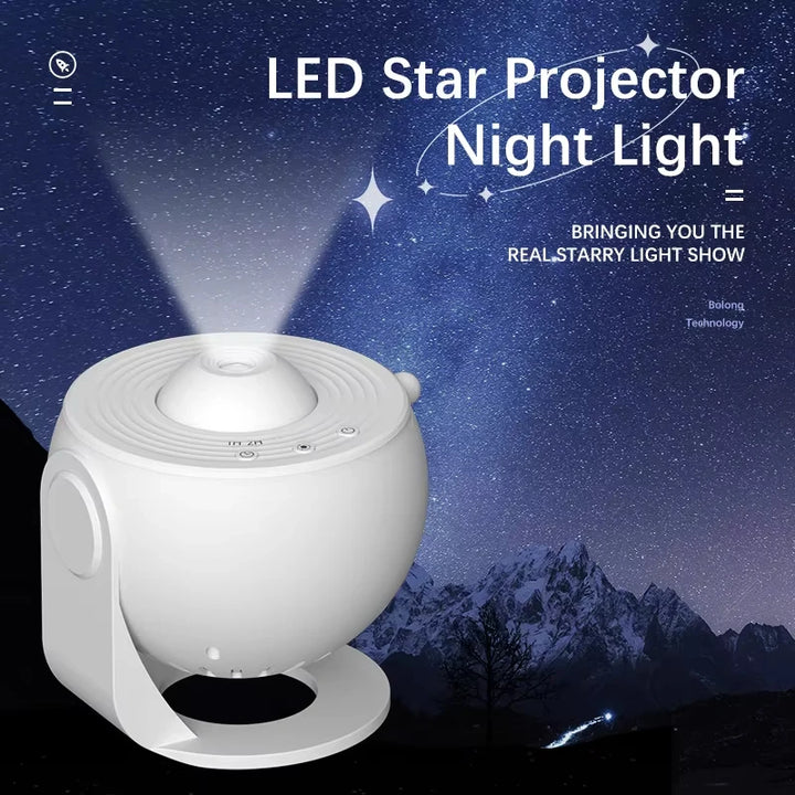 Galaxy Projector Starry Sky Projection Light 360 ° Rotating Planetarium Night Light HD Focusing Projection Light Home Decor