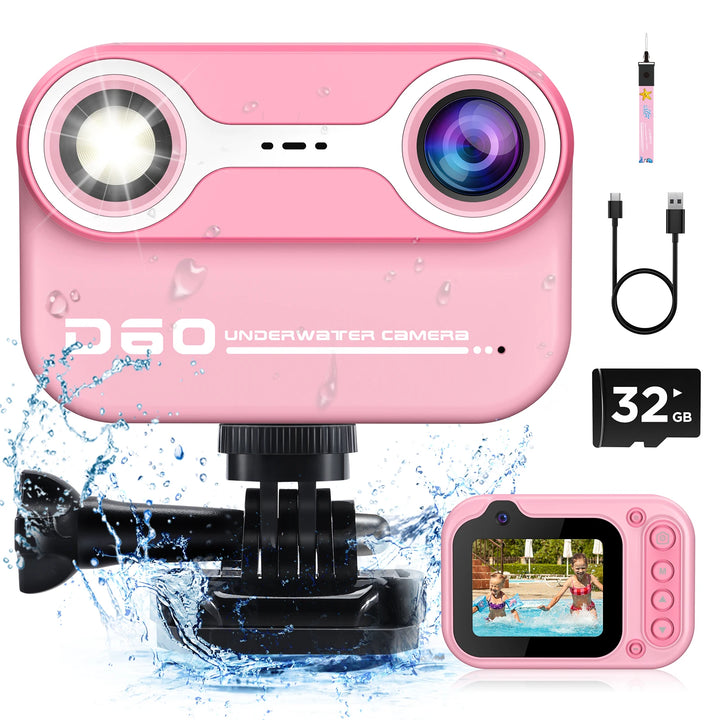 Waterproof Kids HD Camera – 1080P Digital Underwater Toy