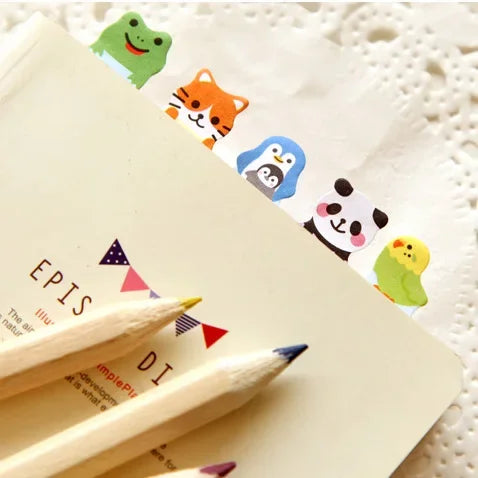 Cartoon Animal Mini Sticky Notes Set