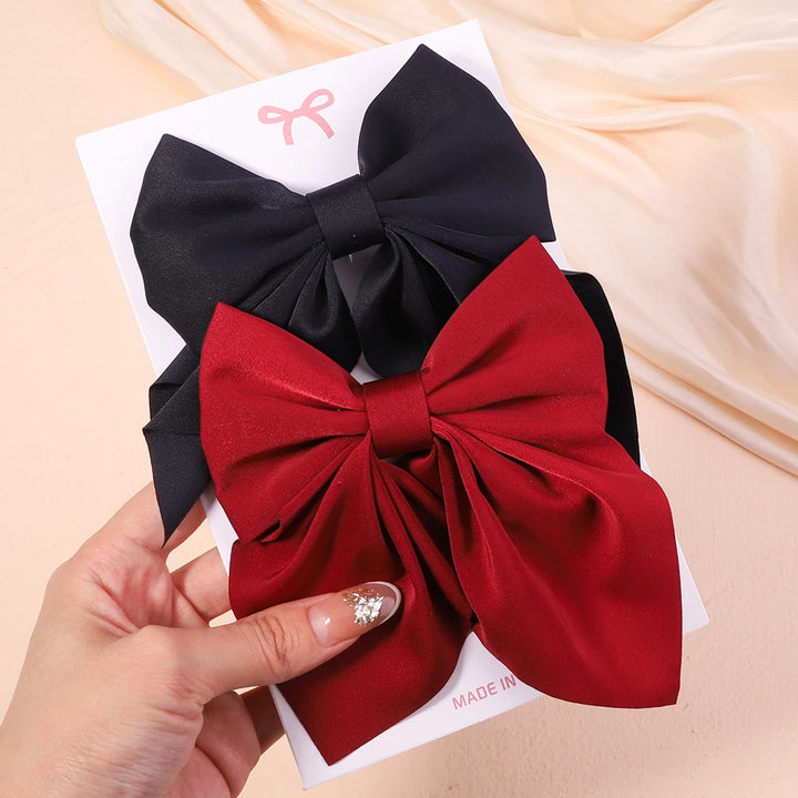 Sweet Print Bow Hair Clips – Summer Accessories