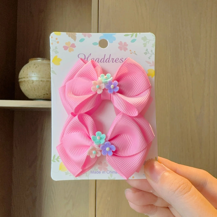 Baby Hair Bows – Ribbon Bowknot Clips