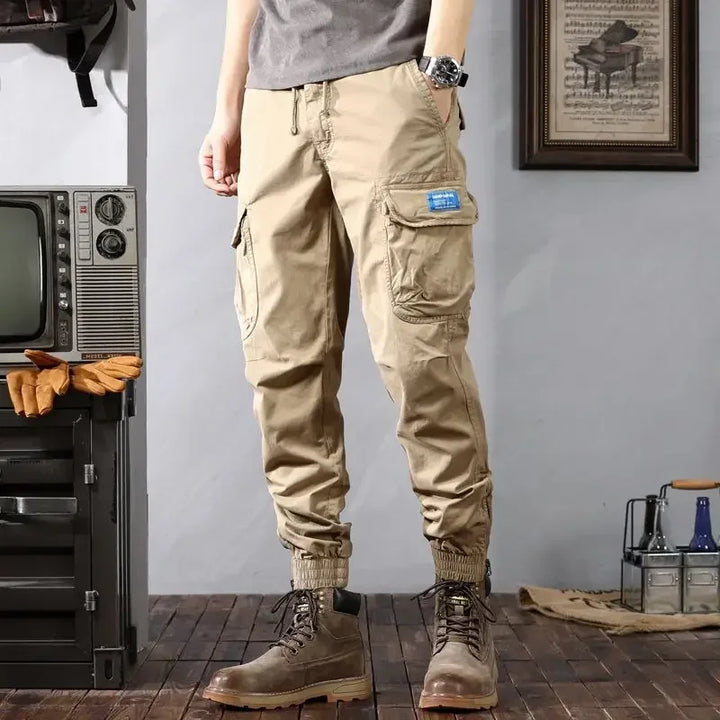 Trekking Autumn Male Trousers Motorcycle Khaki Brown Men's Cargo Pants Biker Nylon Cotton With Wholesale High Quality Street