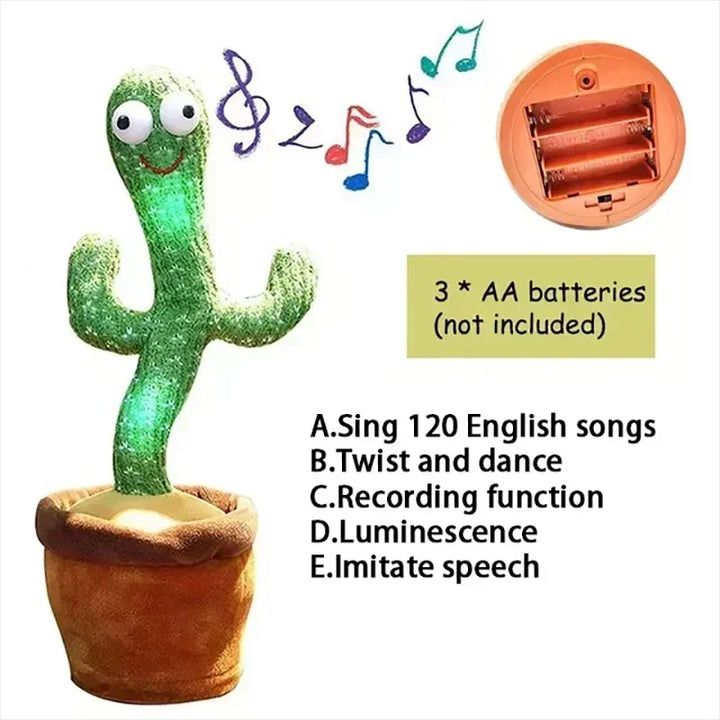 Dancing Talking Cactus Toy – Interactive Plush Gift