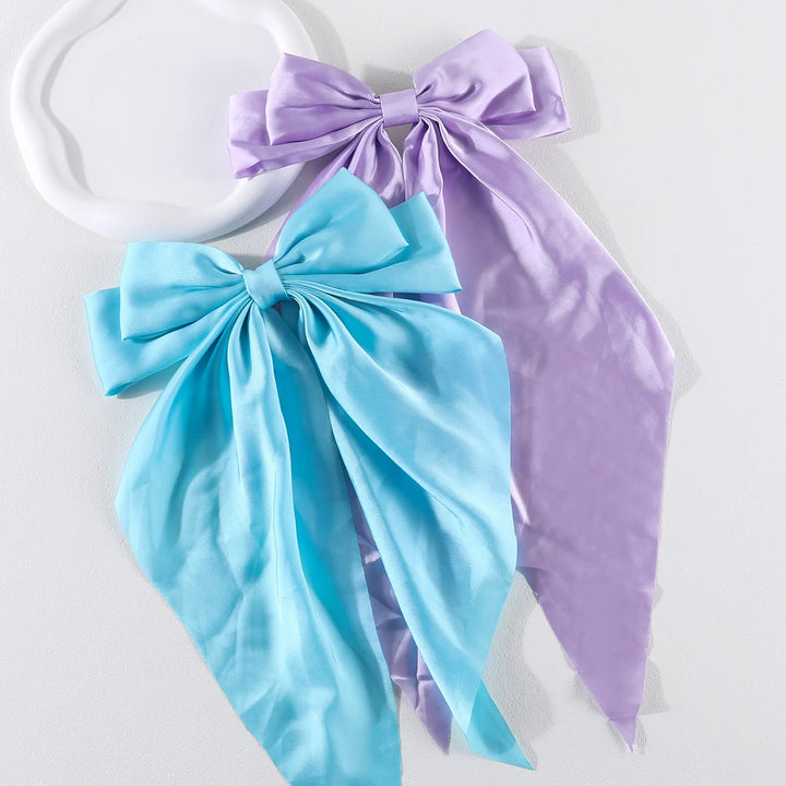 Elegant Bow Ribbon Hair Clip – Satin Bowknot Hairpin